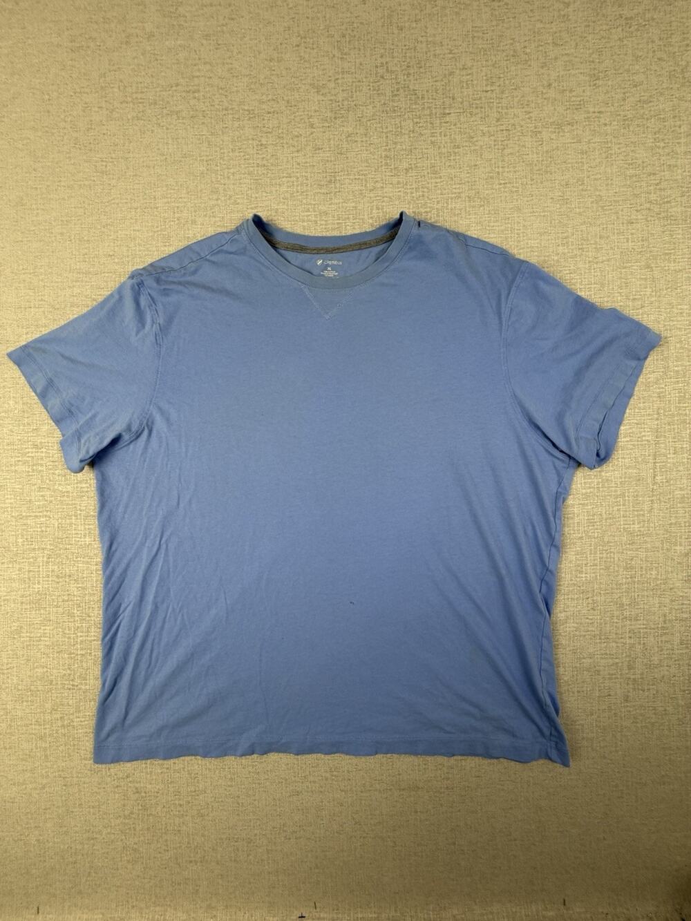 Cremieux 38 Men’s T-Shirt XL Blue 100% Cotton Crew Neck Casual READ
